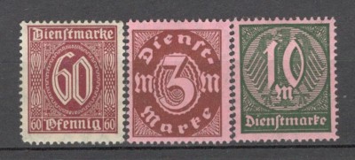 Deutsches Reich.1921 Timbre de serviciu-Cifra MD.130 foto
