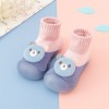 Mocasini in nuante de roz si lila cu talpa antiderapanta - Ursulet (Marime, Superbaby