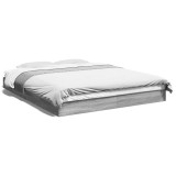 Gossi cadru de pat, gri sonoma, 160x200 cm, lemn prelucrat