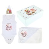 Cumpara ieftin Trusou Prima Baita, Personalizat cu Mesaj "Prima Baita cu Nasii" Ursulet Plus cu Inimioare Roz - TPB36