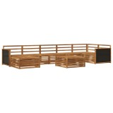 vidaXL Set de canapele de exterior 8 pcs natural 3383642