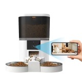 Dispenser automat dublu pentru hrana animale, cu camera video 480P