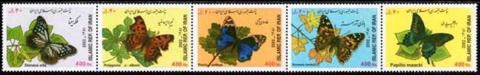 IRAN 2002 FAUNA INSECTE FLUTURI