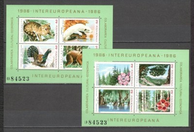 Romania.1986 INTEREUROPA-Bl. YR.827 foto