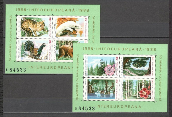 Romania.1986 INTEREUROPA-Bl. YR.827