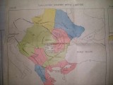 Harta veche-TERITORIILE ROMANESTI/SI VECINII LA DIFERITE EPOCI ALE ISTORIEI,1916