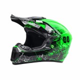 Casca Moto/Enduro, Interior Confortabil, Ventilatie Multipla, pentru Motociclete, Cross, Enduro, ATV, Dirt Bike, FIXATO, Marime L, Verde