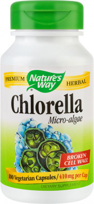 Chlorella micro-algae 410mg 100cps vegetale foto