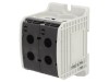 Conector de Șine 185mm2, 4 Borne, Negru