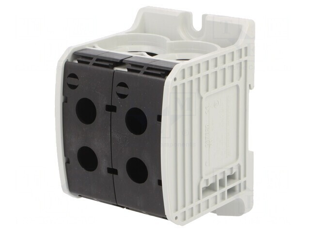 Conector de Șine 185mm2, 4 Borne, Negru