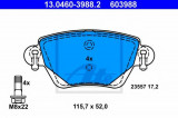 Set placute frana,frana disc FORD MONDEO III Limuzina (B4Y) (2000 - 2007) ATE 13.0460-3988.2