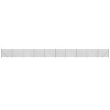Cumpara ieftin Gard plasa de sarma cu bordura, antracit, 1,8x25 m