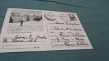 CARTE POSTALA CU SCHIURILE PE MUNTII BUCEGI CIRCULATA