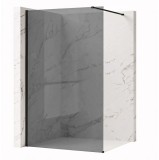 Paravan de dus Rea Flexi Grey / Black 100