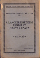 HST C1387 A l&amp;aacute;nckereskedelmi rendelet magyar&amp;aacute;zata 1917 foto