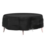 vidaXL Husă mobilier tip insulă, 8 ocheți, rotund, &Oslash;188x50 cm