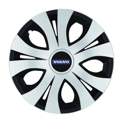 Set 4 Capace Roti Top Gri-Negru R17, Compatibil Cu Volvo foto