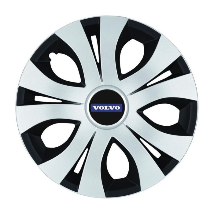 Set 4 Capace Roti Top Gri-Negru R17, Compatibil Cu Volvo