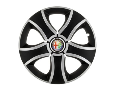 Set 4 capace roti Bis Gri-Negru R14 pentru gama auto Alfa Romeo foto