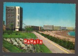 CPIB 24777 CARTE POSTALA - MAMAIA: VEDERE GENERALA, INTRAREA IN STATIUNE, HOTEL PARC, CIRCULATA, 1966, STAMPILE, KRUGER