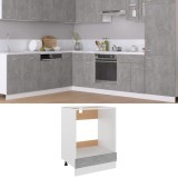 Cumpara ieftin Dulap pentru cuptor Lyon, gri beton, 60x46x81,5 cm