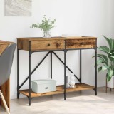 vidaXL Masă de consolă Lemn Vechi 100 x 39 x 78,5 cm Lemn compozit 882806