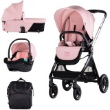 Cumpara ieftin Carucior Chipolino Elite 3 in 1 pink marshmallow