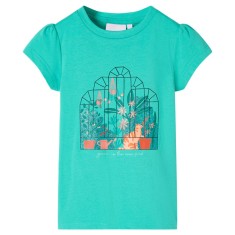 Tricou pentru copii, verde mentă, 128