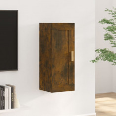 Dulap de perete, stejar fumuriu, 35x34x90 cm, lemn prelucrat foto