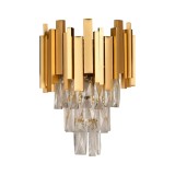 Aplica Cristal 2XE14 max.40W IP20, auriu, Erste