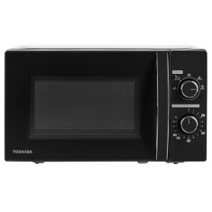 Cuptor cu microunde Toshiba 20L 700W, control mecanic, negru lucios