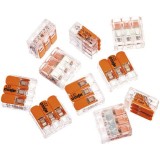 Cleme legaturi rapide cabluri Wago 221-412 3x max. 4 mm&sup2;, 10 bucati
