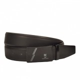 Curea barbati, casual-eleganta, din piele ecologica, latime 3.5 cm, maro - CK185M, CK LEATHER
