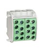 Clema de derivatie CU 35mmp 4 intrari - 4 iesiri galben verde Schrack IK026232, Schrack Technik