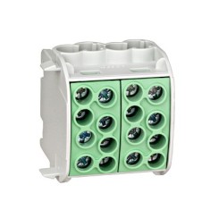 Clema de derivatie CU 35mmp 4 intrari - 4 iesiri galben verde Schrack IK026232