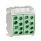 Clema de derivatie CU 35mmp 4 intrari - 4 iesiri galben verde Schrack IK026232