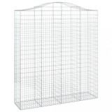 Cumpara ieftin Cos gabion arcuit, 200x50x220/240 cm, fier galvanizat