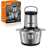 Tocator de alimente HALEY &ndash; Putere de 500W si vas de 2L din inox pentru tocare rapida si eficienta