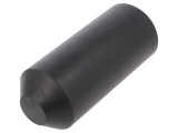 Heat Shrink Cap 63mm Black Polyolefin