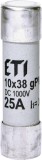 Siguranta fuzibila voltaica 25A CH10X38 gPV 1000V Eti 002625139