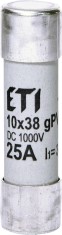 Siguranta fuzibila voltaica 25A CH10X38 gPV 1000V Eti 002625139