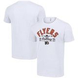 Philadelphia Flyers tricou de bărbați Half Puck White - M