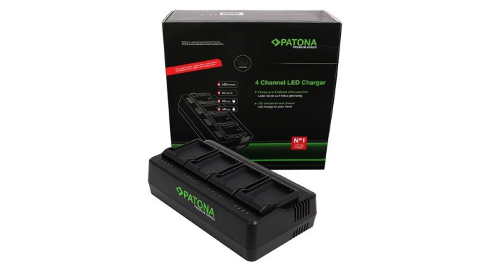 PATONA Premium &Icirc;ncărcător 4-in-1 EN-EL15 pentru Nikon D600, D750, D800, D810, D810A, D7000, D7100, D7200, D7500