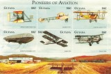 GUYANA 1998 - Pionieri ai aviatiei / colita MNH, Nestampilat