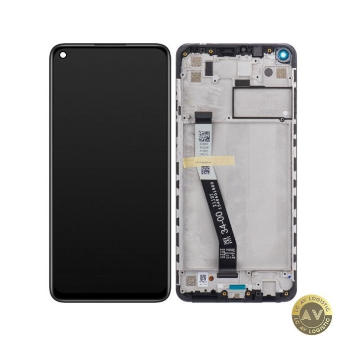Display cu Touchscreen Xiaomi Redmi Note 9 cu Rama Negru Service Pack 560003J15S00
