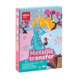 Cumpara ieftin Joc creativ Apli, cu autocolante metalizate, tematica Printese