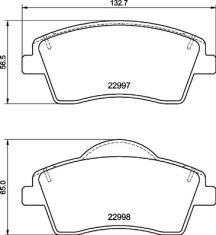 BREMBO P 86 033 PRIME LINE set placute frana,frana disc