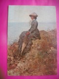 HOPCT 11577 PE MALUL MARII-NICOLAE GRIGORESCU -CP PICTURA - ROMANIA-NECIRCULATA