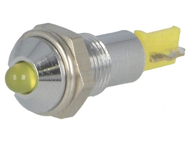 Lampă LED galbenă 24-28V &Oslash;6,2mm IP40