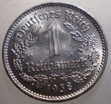 J.127 GERMANIA 1 REICHSMARK 1938 A, Europa, Nichel